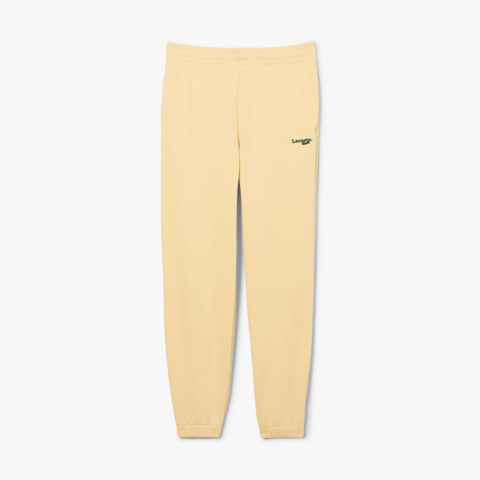 Lacoste Women's Straight Fit Logo Sweatpants - 42 In Yellow