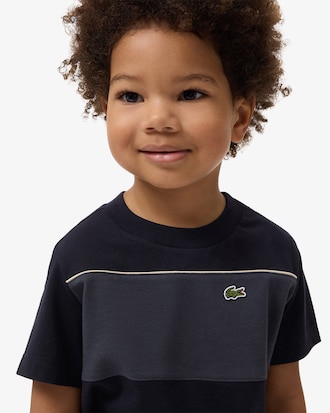 T-shirt color-block coton graphique