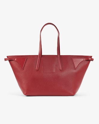 Runway Grain Leather Tote Bag
