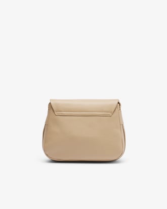 City Court Grain Leather Flap Close Bag