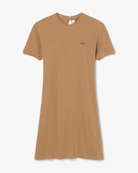 Robe Piqu&eacute; fluide festonn&eacute;e