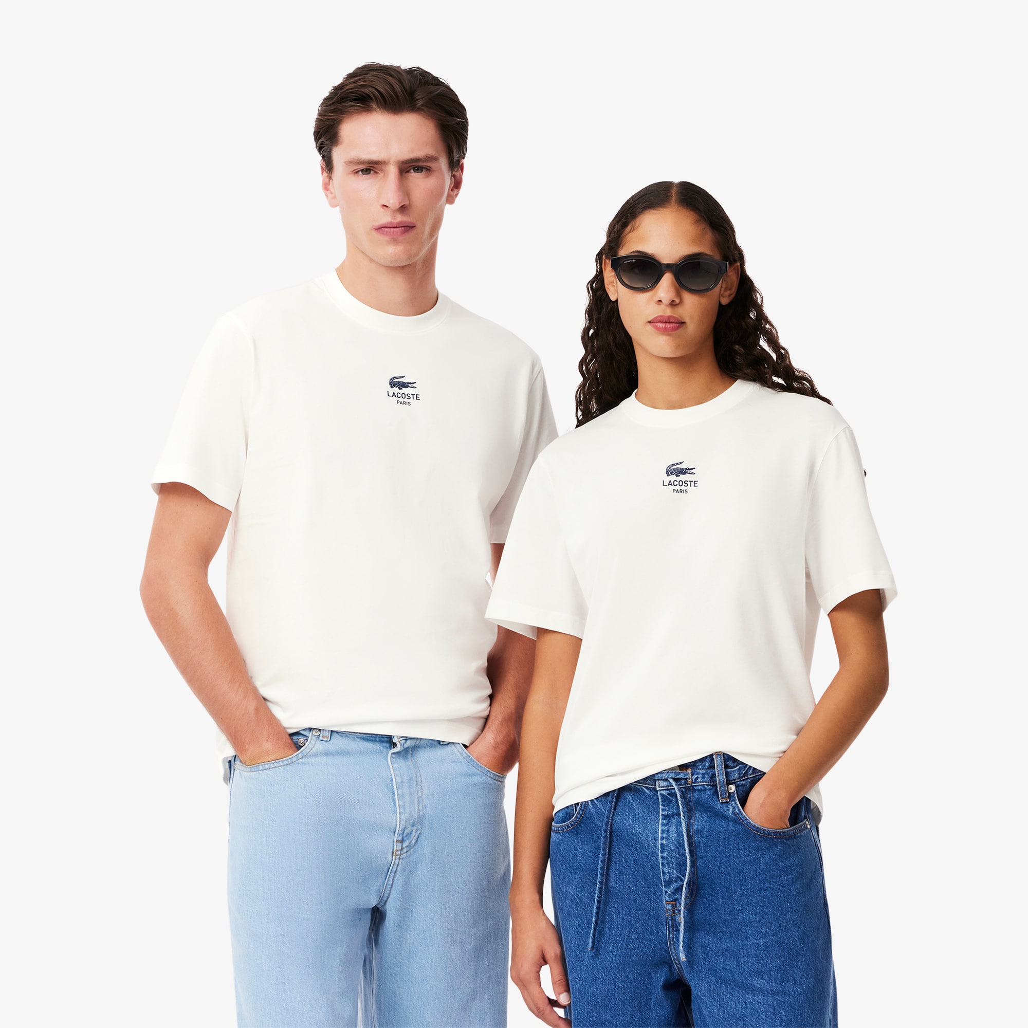 Unisex Signature Print Cotton T-Shirt - T-shirts - New In