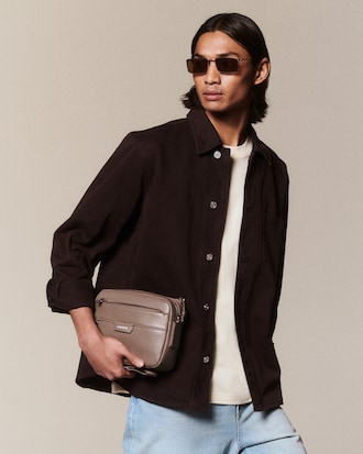 Ossian Leather Reporter Bag