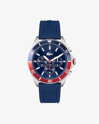 Men&rsquo;s Tiebreaker Blue Silicone Strap Watch 