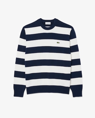 Striped Cotton Crew Neck Sailor Sweater