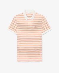 Classic Fit Striped Petit Piqu&eacute; Polo Shirt