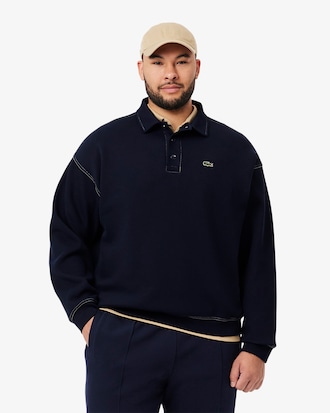 Men's Loose Fit Piqué Sweatshirt