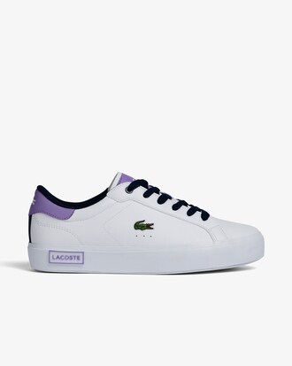 Sneakers Lacoste Powercourt de material sint&eacute;tico para ni&ntilde;os