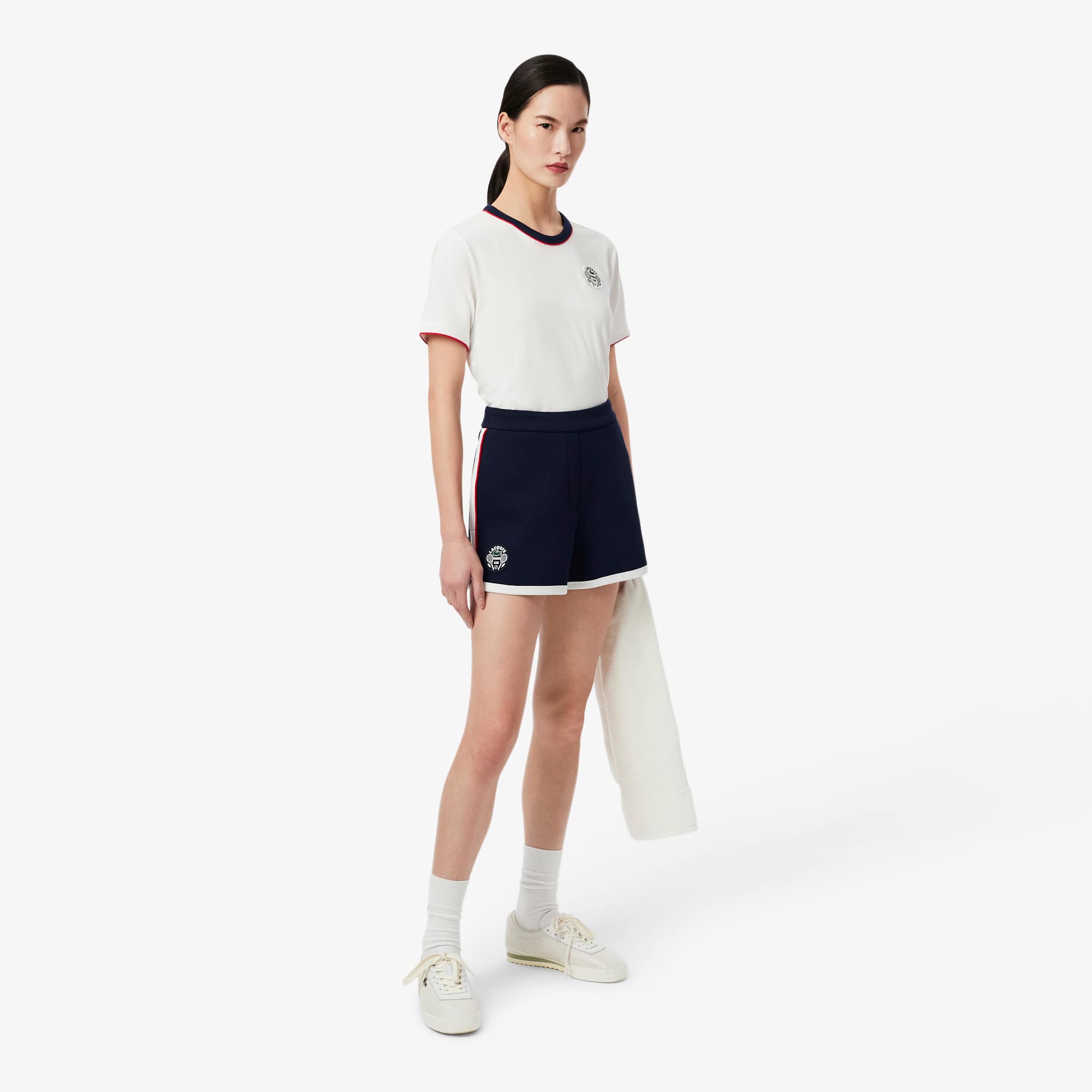 Lacoste Women's Tennis Heritage Stretch Piqué Shorts