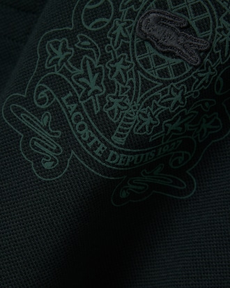 Runway Loose Fit Shield Piqué Polo Shirt