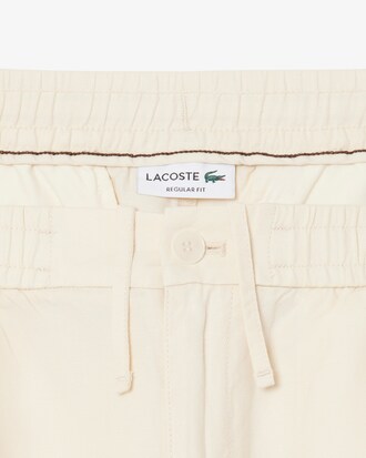 Regular Fit Linen Blend Twill Shorts