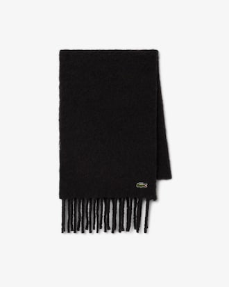 Unisex Fringed Alpaca Wool Scarf
