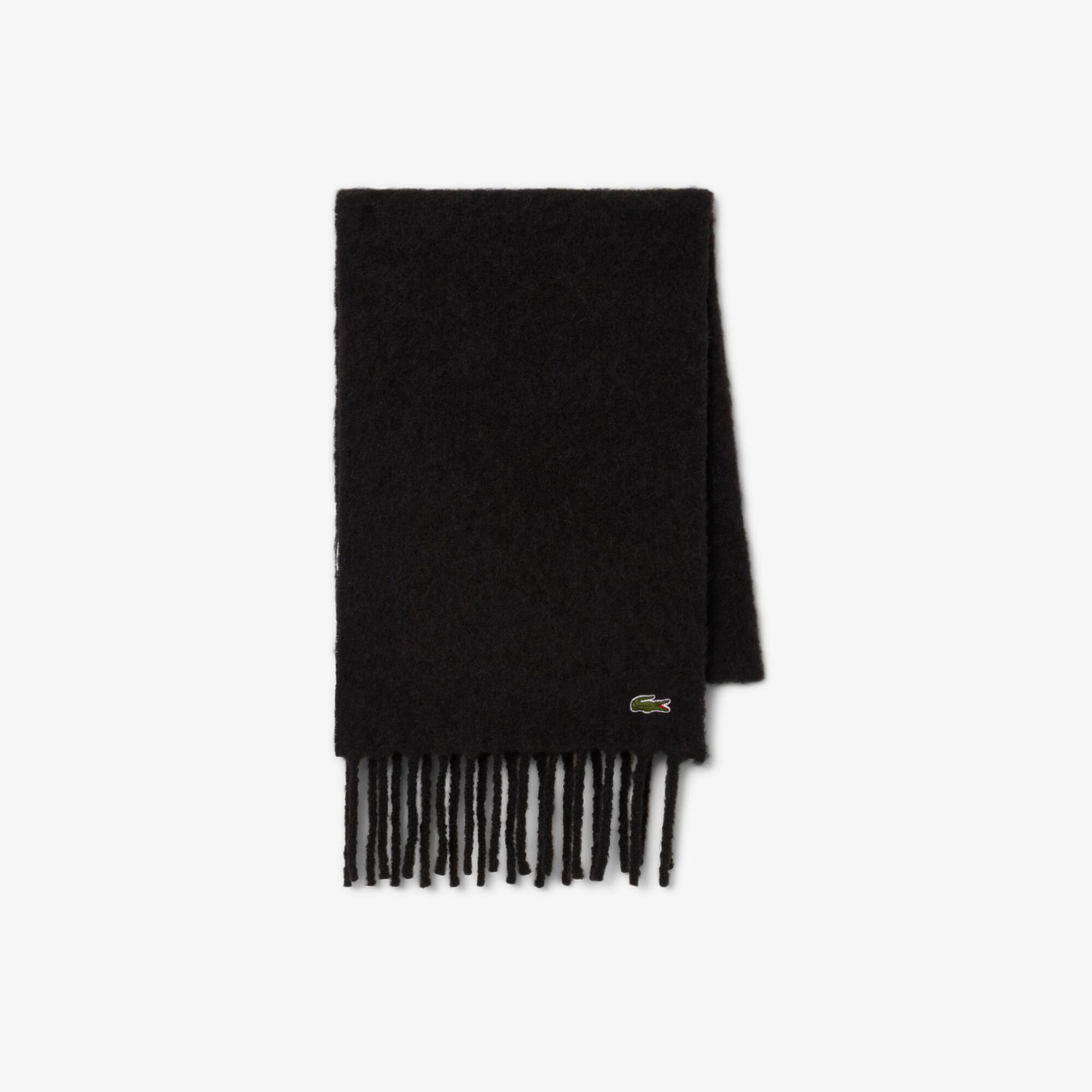 Unisex Fringed Alpaca Wool Scarf