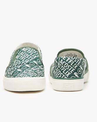 Slip-on b&eacute;b&eacute; Lacoste x Netflix en textile