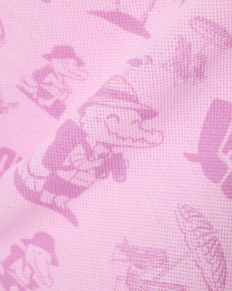 Print Piqu&eacute; Polo Dress