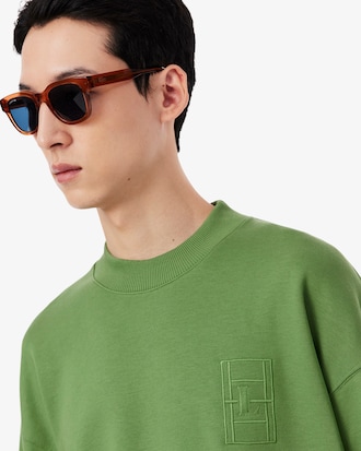 Embroidered Fleece Sweatshirt