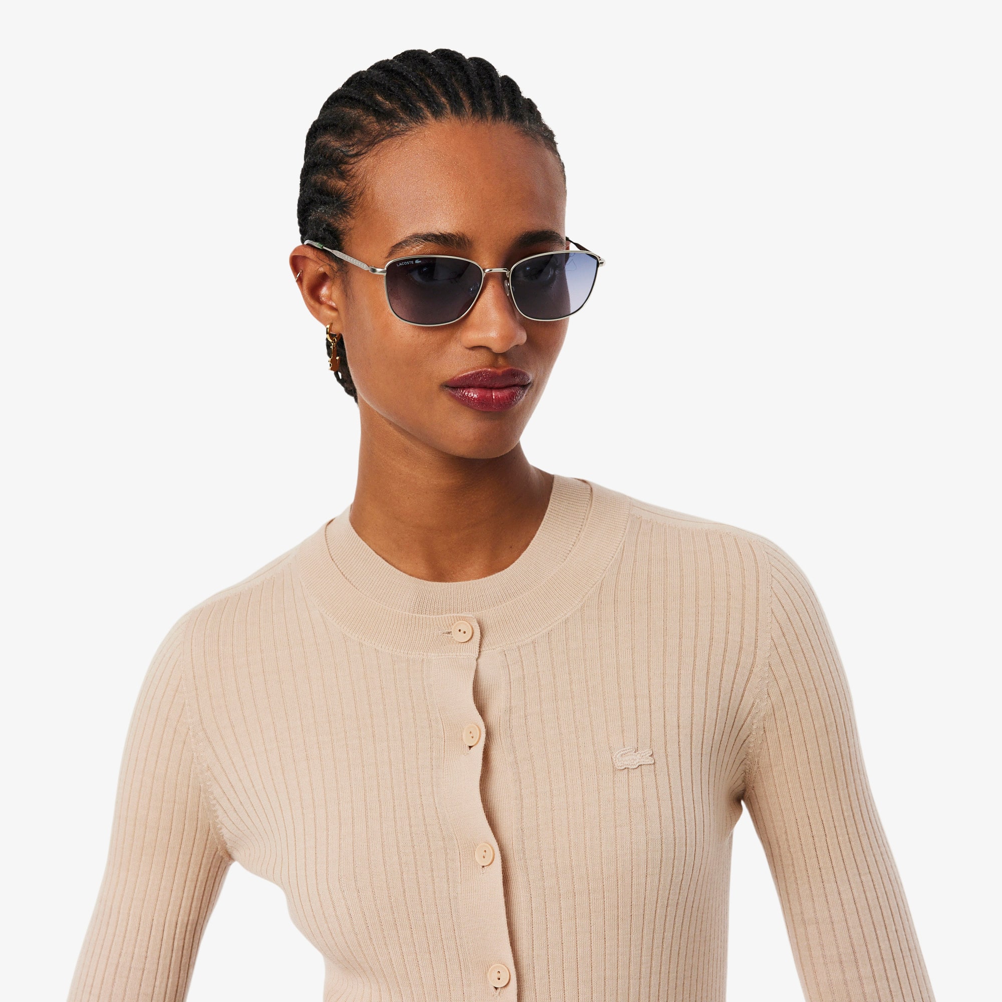 Women's Rib Knit Merino Wool Cardigan - Sweaters & Sweatshirts