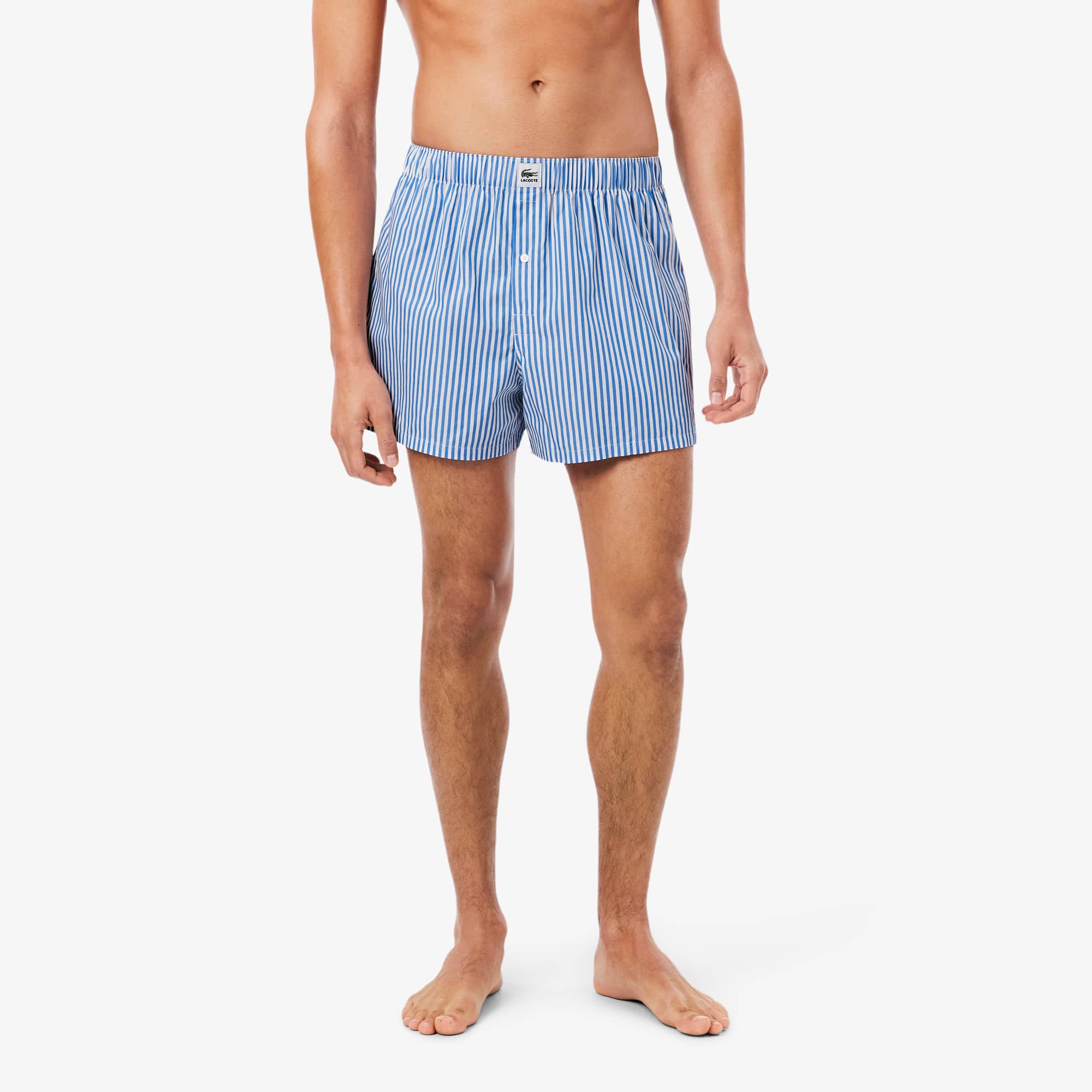 3-Pack Striped Cotton Poplin Boxers