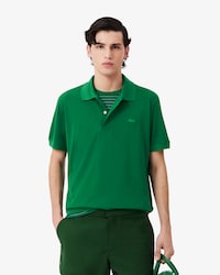 Polo classic fit Piqu&eacute; soie D&eacute;fil&eacute;