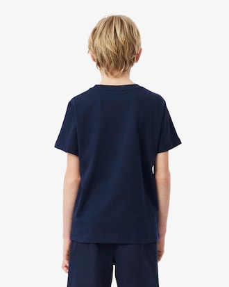 T-shirt coton imprim&eacute; crocodile