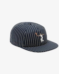 Gorra De Sarga De Algod&oacute;n Bordado A Rayas
