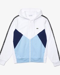 Men&rsquo;s Colorblock Lettered Fleece Zip-Up Hoodie
