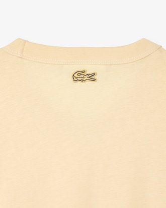 T-shirt femme Lacoste slim fit en jersey de coton biologique