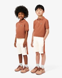 Shorts De Tela Con Color Block Para Ni&ntilde;os