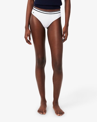 Cotton Stripe Waist String Briefs