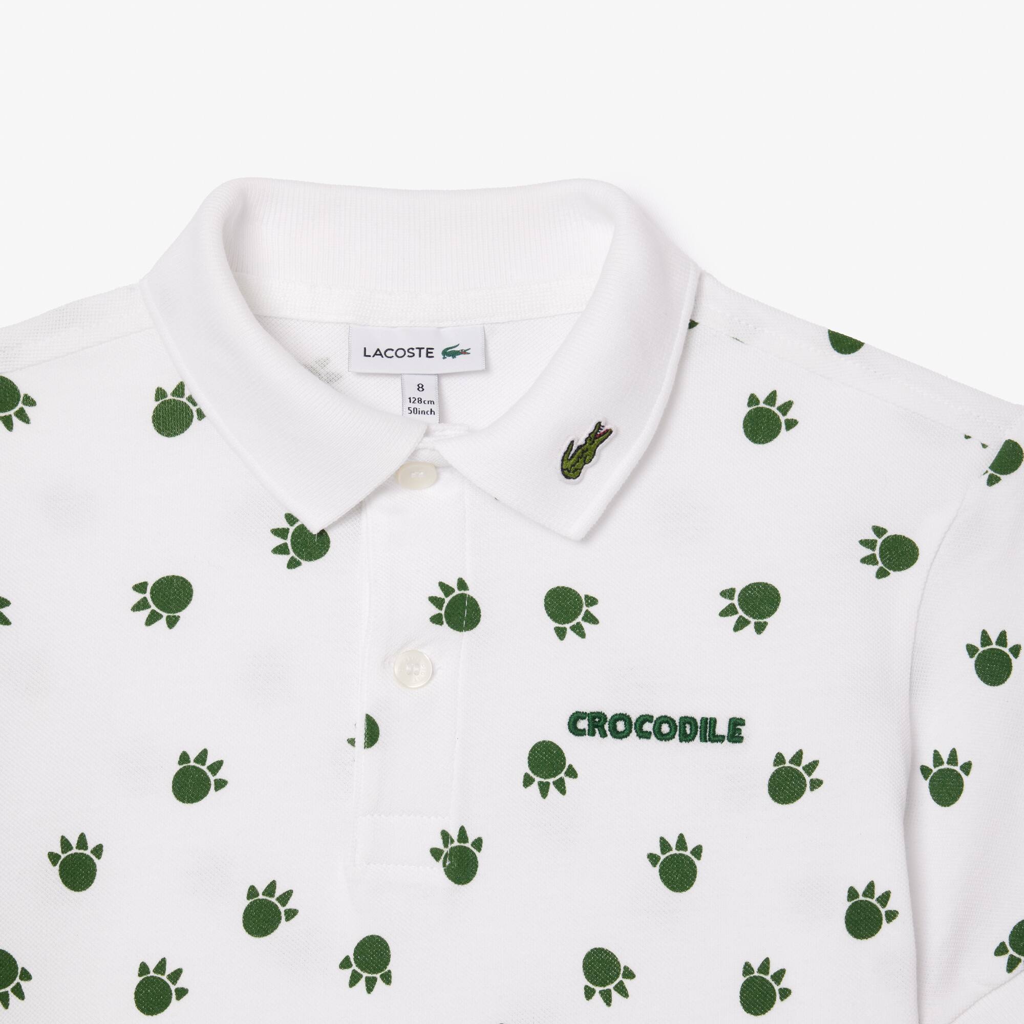 Kids' Mini Piqué Print Polo - Polos - New In 2025 | Lacoste