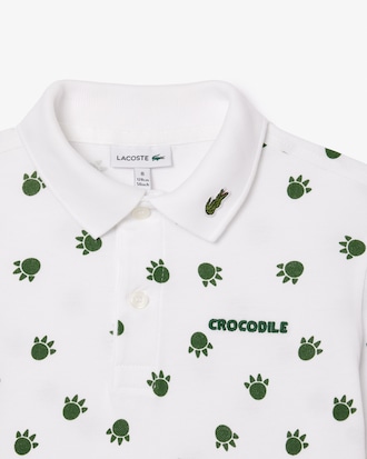 Kids' Mini Piqu&eacute; Print Polo