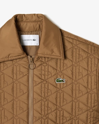 Women's Padded Zip-Up Monogram Jacket