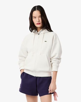Women's Zip-Up Piqué Hoodie
