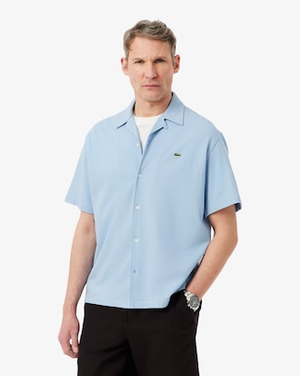 Relaxed Fit Short Sleeved Piqu&eacute; Shirt