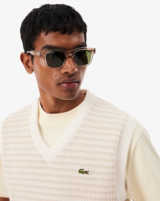 Chaleco de Tejido de Jacquard de Rayas