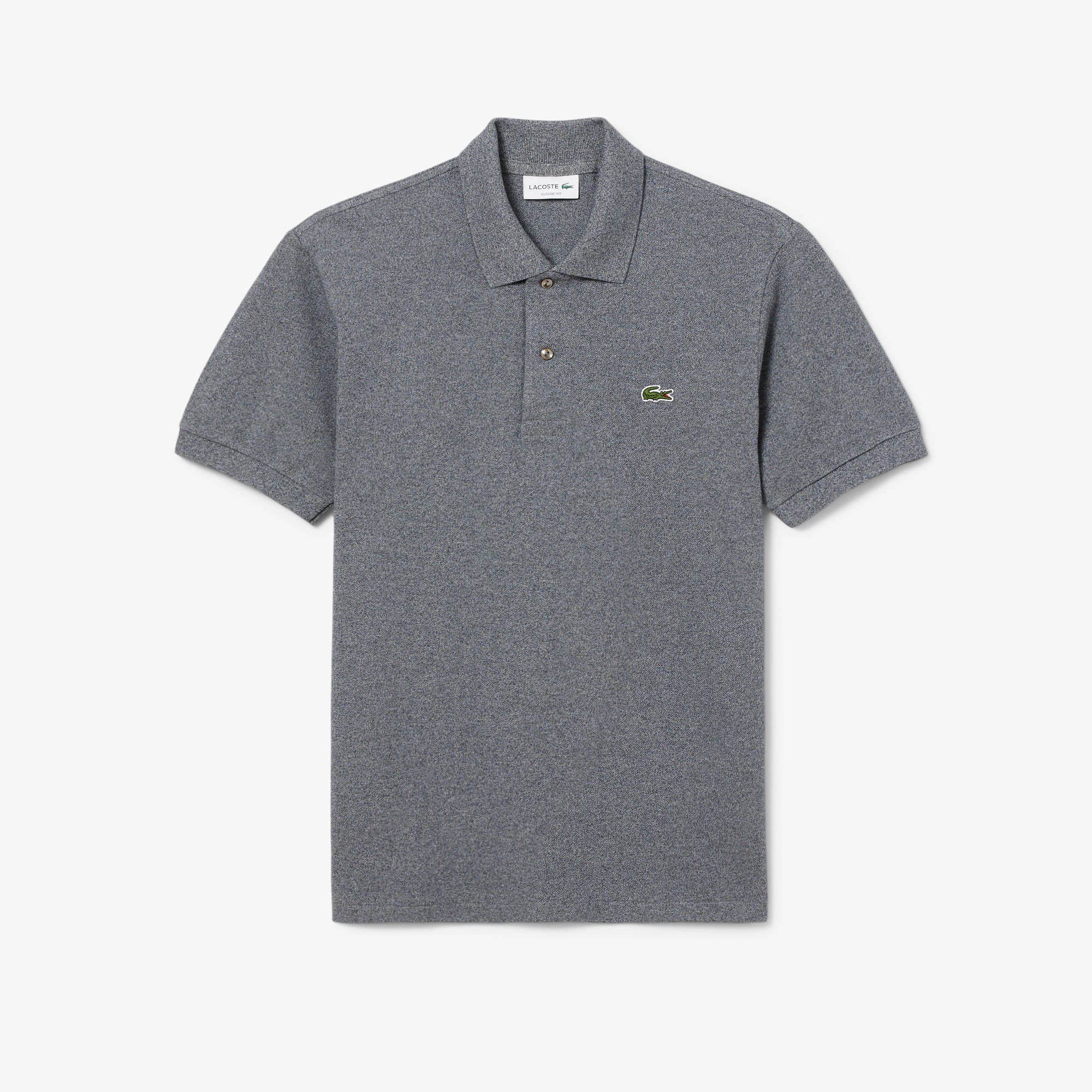 LACOSTE L1212 ポロシャツ グレー FR6 US XL 新品 Men's Classic Fit L.12.12 Heathered Polo - Polo Shirts - New In