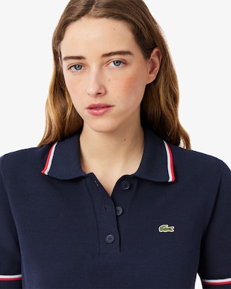 Women's Cropped 3D Seamless Stretch Cotton Polo