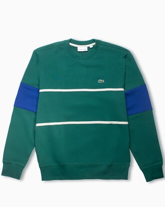 Men&rsquo;s Heritage Crew Neck Colorblock Piqu&eacute; Sweatshirt