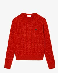 Women's Cotton and Wool Cable Knit Sweater