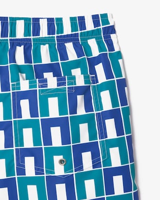 Men's Graphic Print Swim Trunks