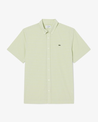 Regular Fit Short Sleeved Plaid Shirt