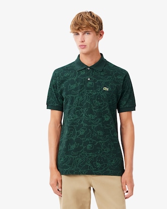 Men's Classic Fit Flower Print L.12.12 Polo