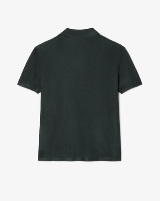 Runway Slim Fit Satin Piqu&eacute; Polo Shirt