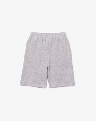 Short enfant Lacoste en molleton gratté de coton biologique