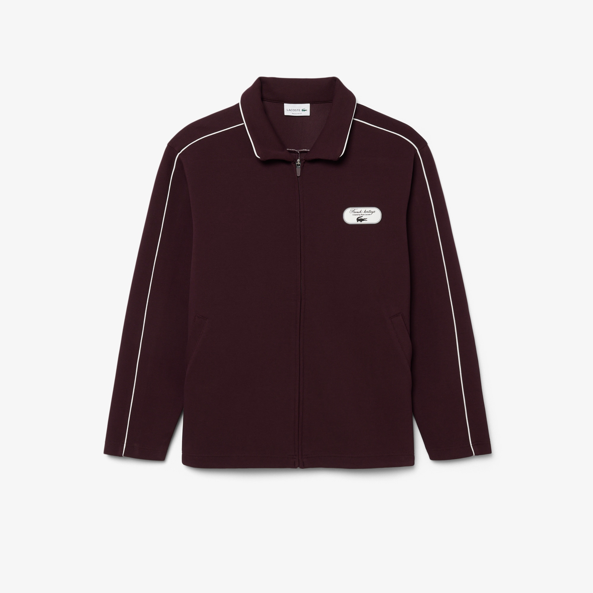 Tennis Heritage Zipped Badge Accent Sweatshirt - Sweaters