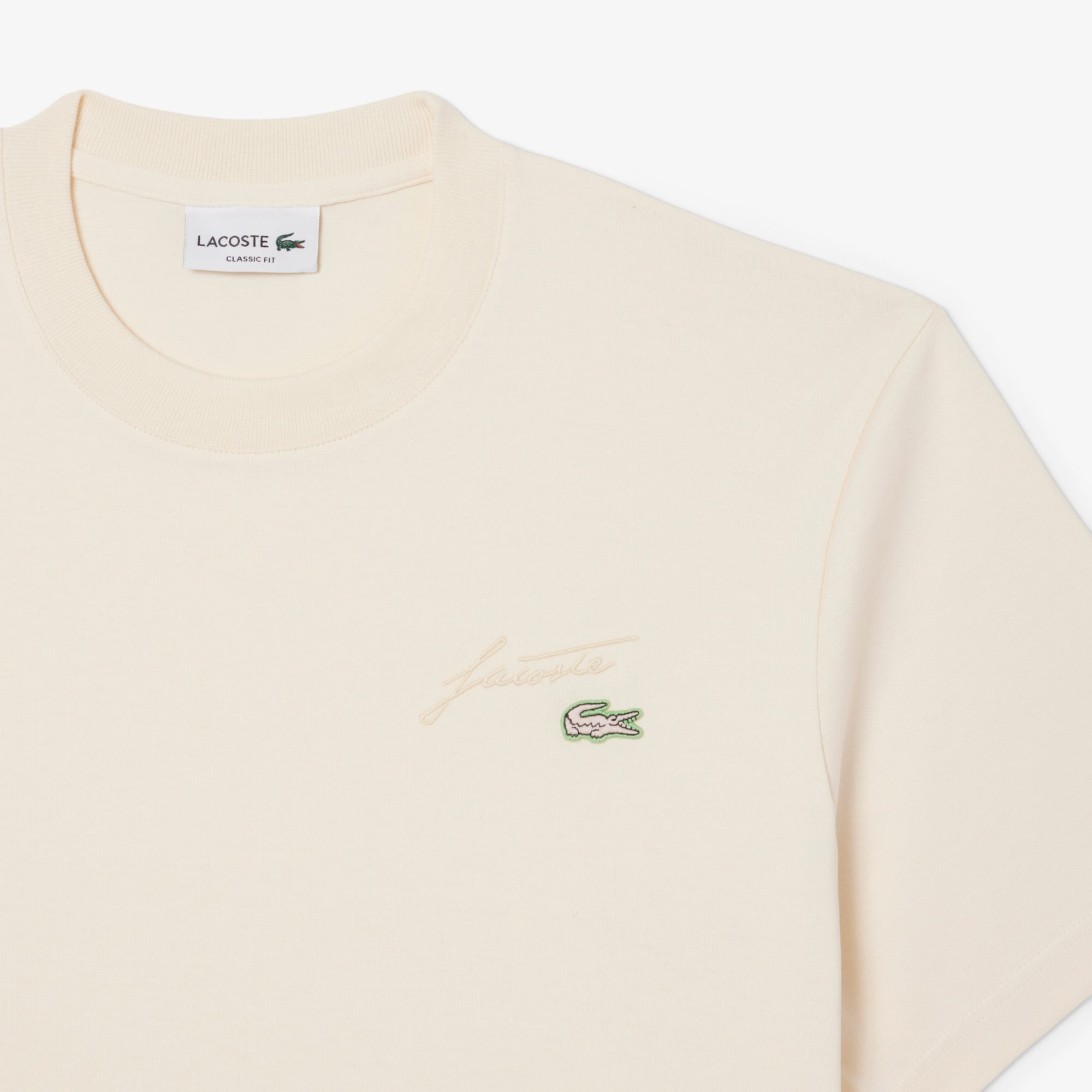 Men's Heavy Jersey Embroidered Signature T-Shirt - T-shirts - New