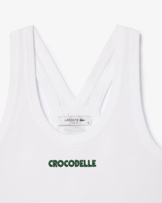 Women's Embroidered Petit Piqu&eacute; Tank Top