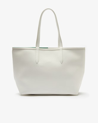 Anna Reversible Striped Petit Piqu&eacute; Tote