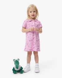 Print Piqu&eacute; Polo Dress