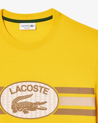 Playera de algodón con estampado de monogramas